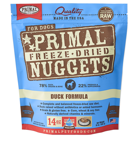 Raw Freeze Dried Canine Duck Formula - BiosenseClinic.ca