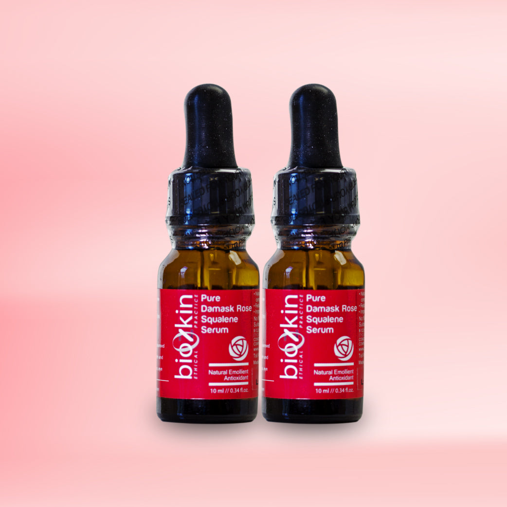 BioZkin Pure Damask Rose Squalene Serum 10ml x 2 - BiosenseClinic.ca