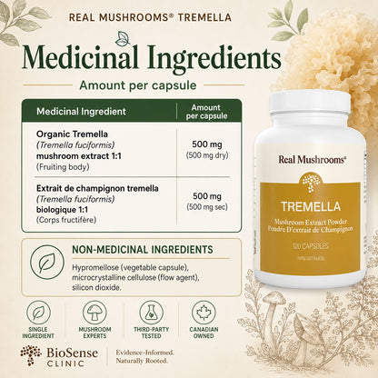 Tremella - Organic Tremella Extract Capsules - BiosenseClinic