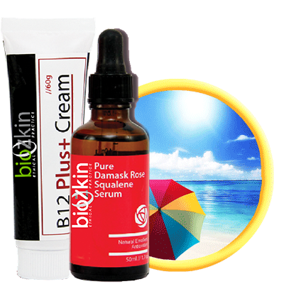BioZkin Gift Set - BioZkin B12 Plus+ Cream & Pure Damask Rose Squalene Serum - BiosenseClinic.ca