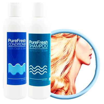 PureFresh Shampoo & Conditioner Combo Set - 240ml x 2 - BiosenseClinic.ca