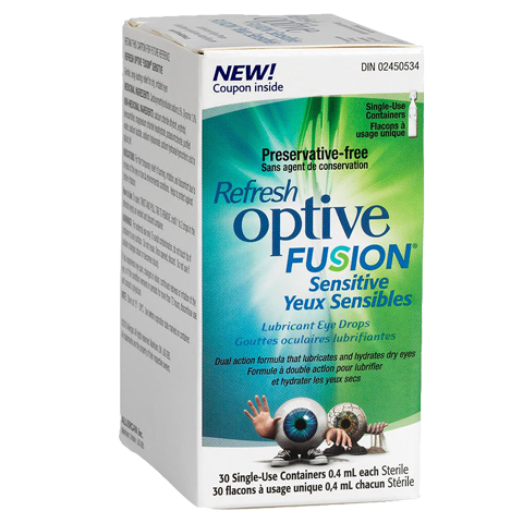 Refresh Optive Fusion Sensitive Lubricant Eye Drops - BiosenseClinic.ca