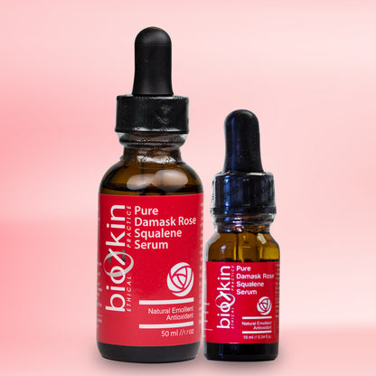 BioZkin Pure Damask Rose Squalene Serum 50ml & 10ml - BiosenseClinic.ca