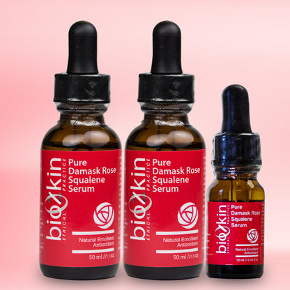 BioZkin Pure Damask Rose Squalene Serum 50ml x 2 Get 10ml x 1 Free - BiosenseClinic.ca
