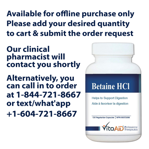 VitaAid Betaine HCL - BiosenseClinic.ca