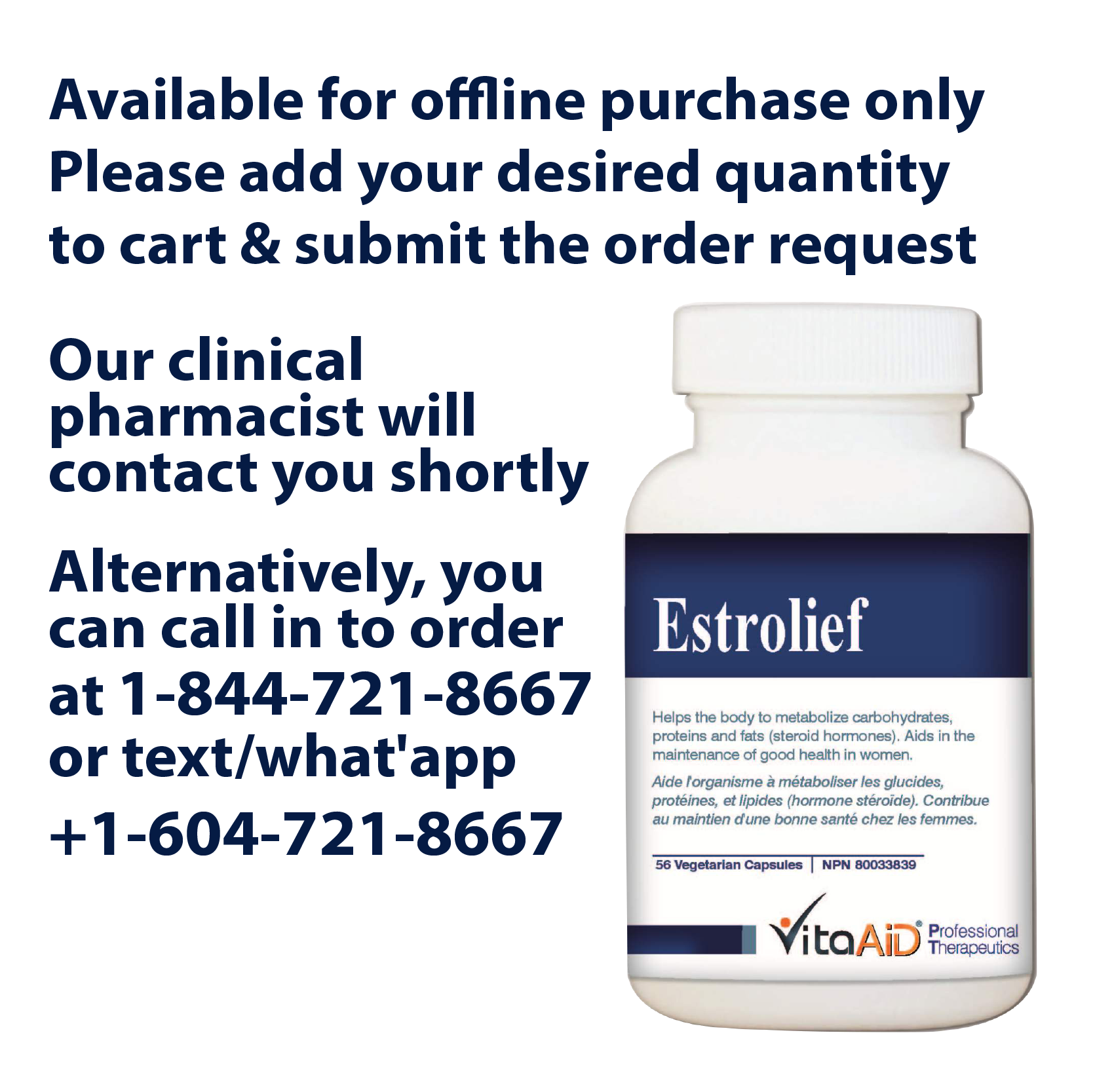 VitaAid Estrolief - BiosenseClinic.ca