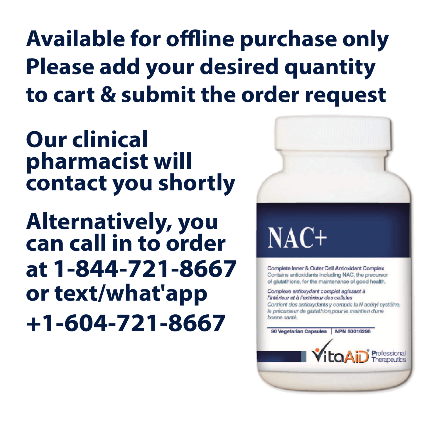 VitaAid NAC+ - BiosenseClinic.ca