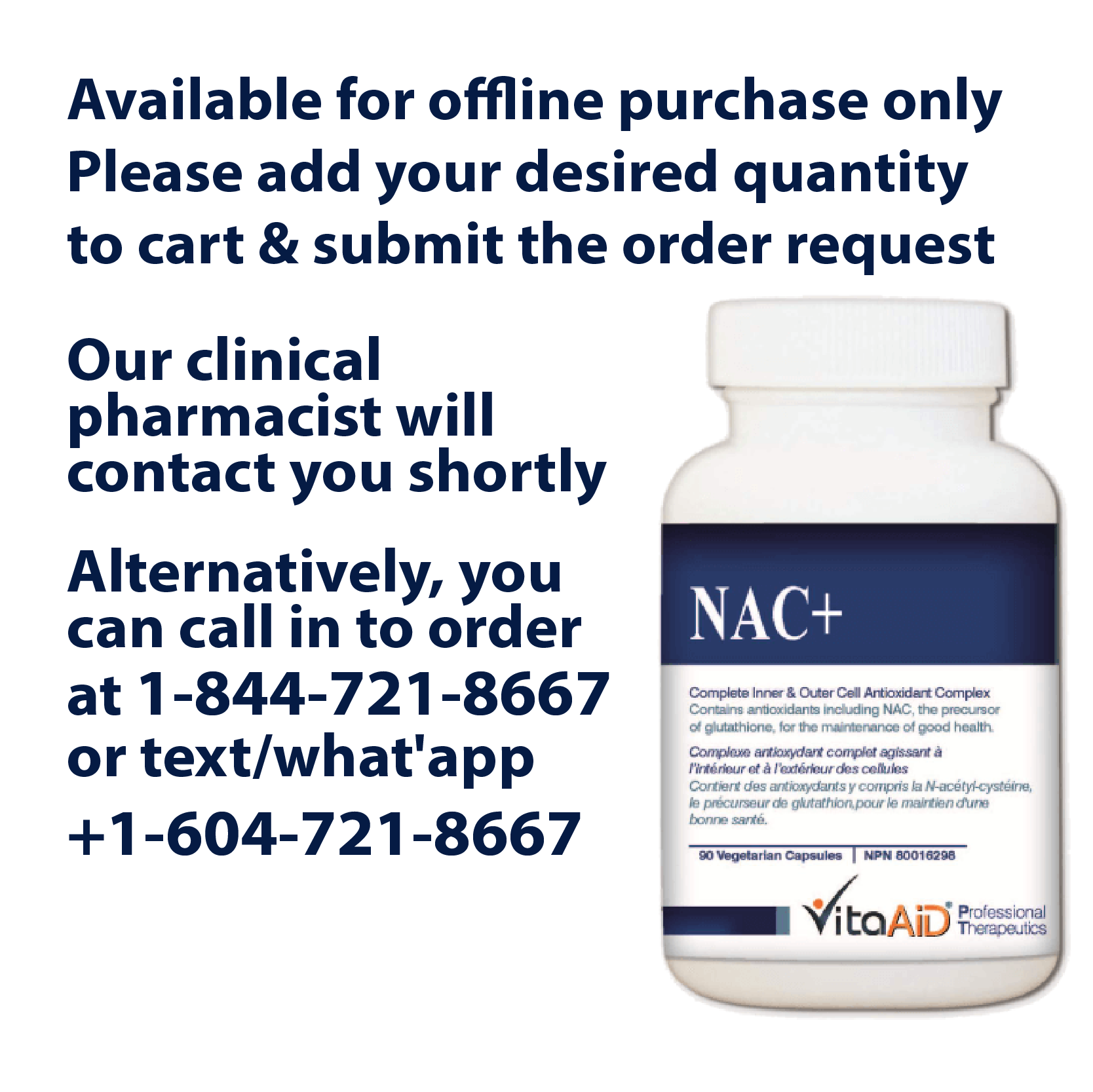 VitaAid NAC+ - BiosenseClinic.ca