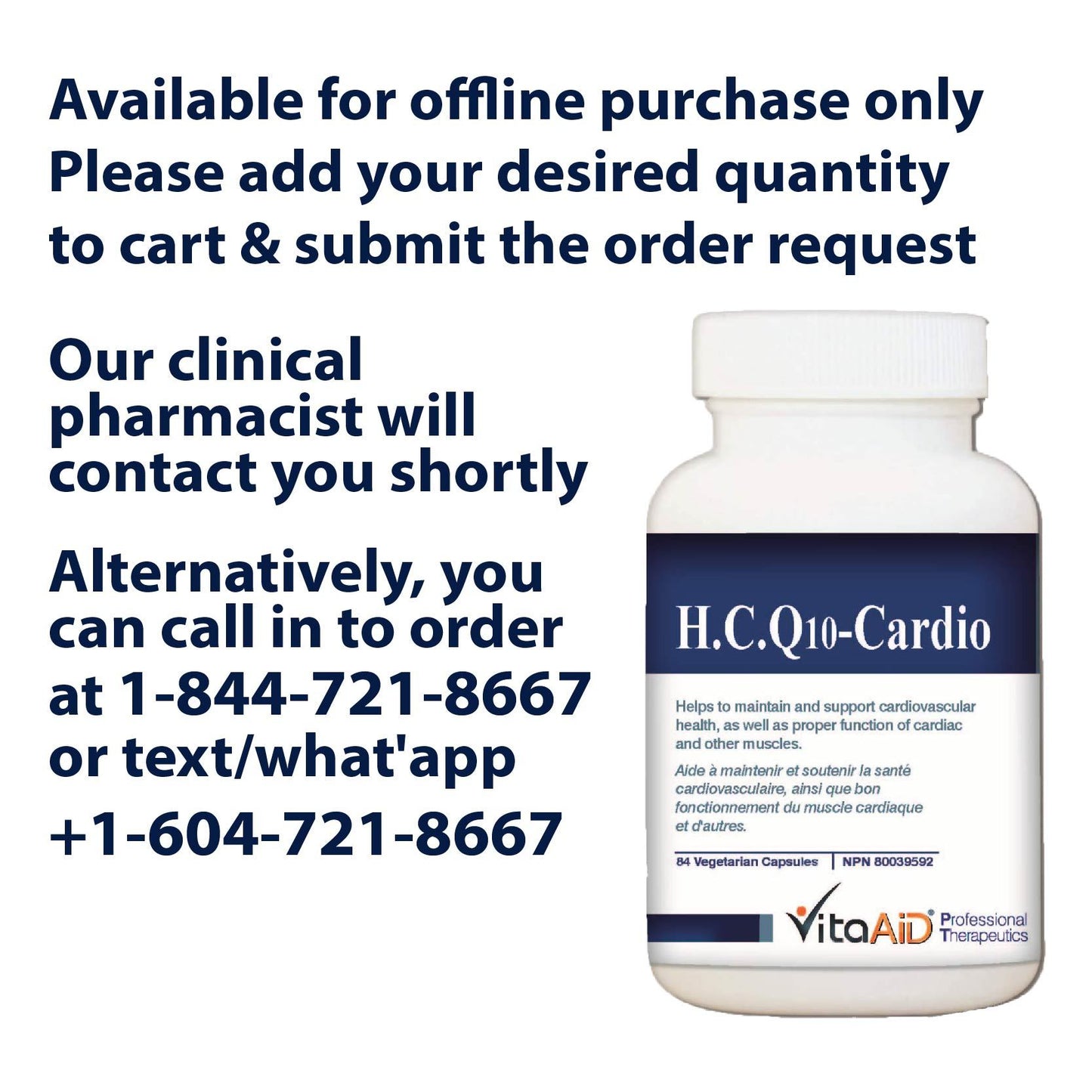 VitaAid HCQ10-Cardio - BiosenseClinic.ca