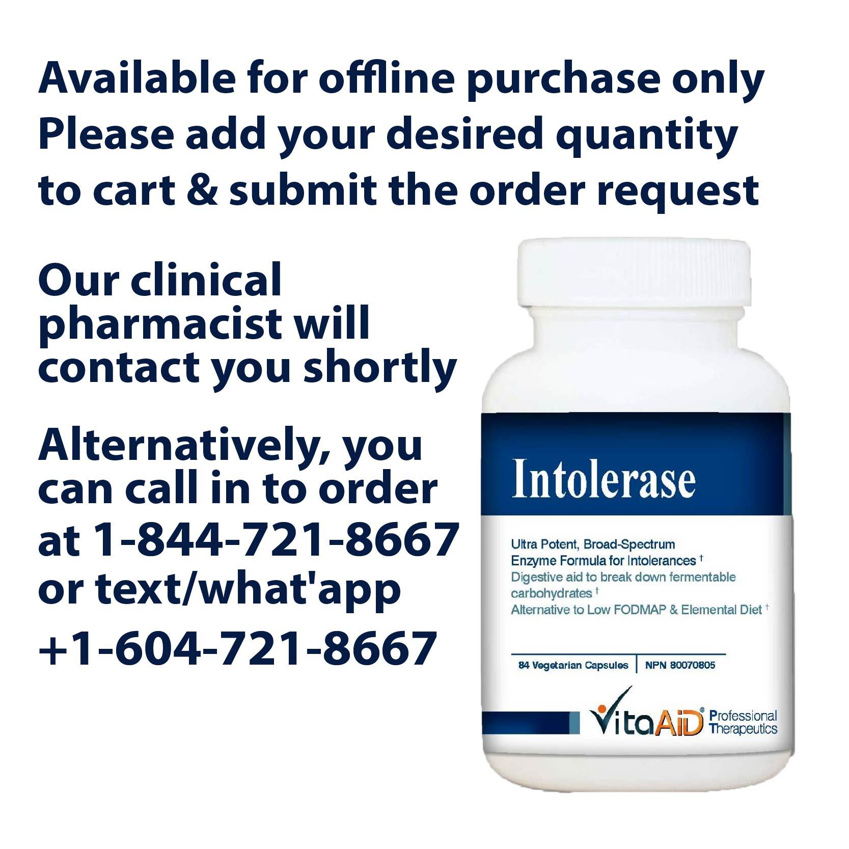 VitaAid Intolerase - BiosenseClinic.ca